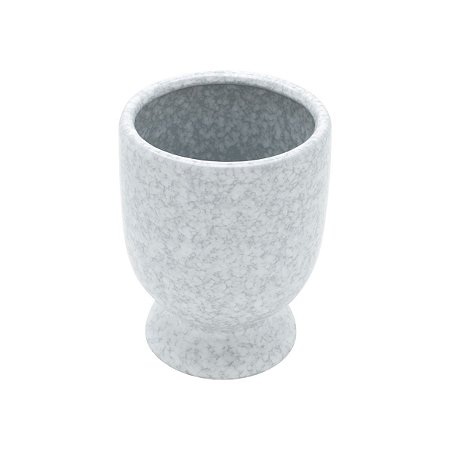 VASO DECORATIVO CERÂMICA CINZA 13x16cm
