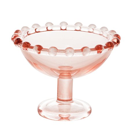 CJ 6 TAÇAS CRISTAL P/LICOR PEARL ROSA 8x6cm