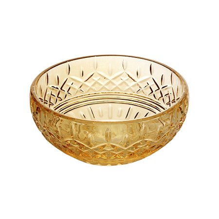 CJ 4 BOWLS CRISTAL LYS ÂMBAR 13x5cm
