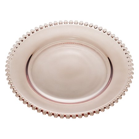 SOUSPLAT CRISTAL PEARL FUMÊ 32cm