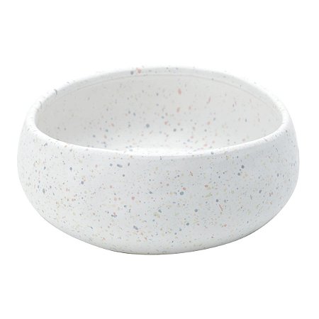 VASO DECORATIVO CERÂMICA BRANCO 22x8cm