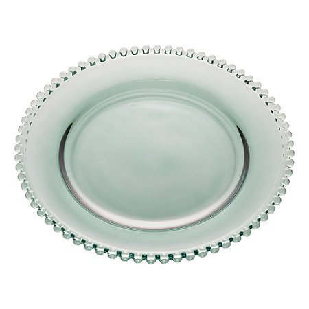 PRATO CRISTAL PEARL VERDE 28cm