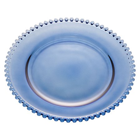 PRATO CRISTAL PEARL AZUL ESCURO 28cm