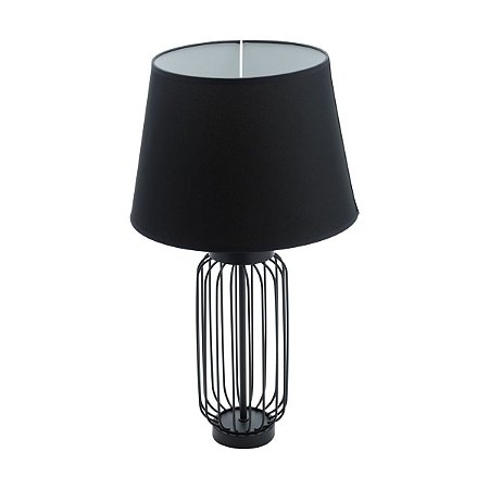 ABAJUR METAL BIVOLT PRETO 31x54cm