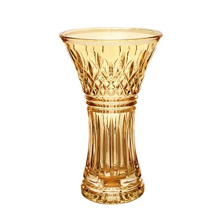 VASO CRISTAL LYS ÂMBAR 16x10x30cm