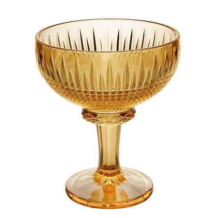 CJ 6 TAÇAS CRISTAL P/SOBREMESA QUEEN ÂMBAR 260ml