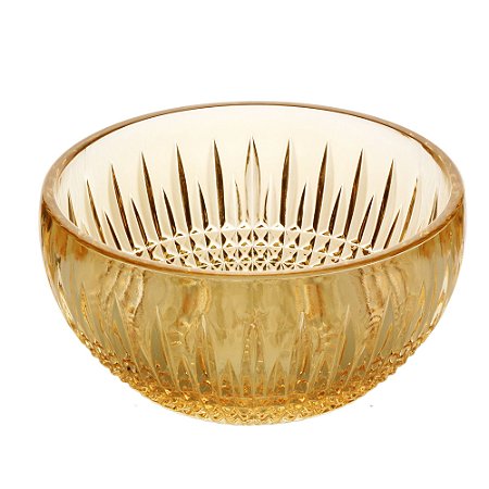 CJ 6 BOWLS CRISTAL QUEEN ÂMBAR 11x5cm