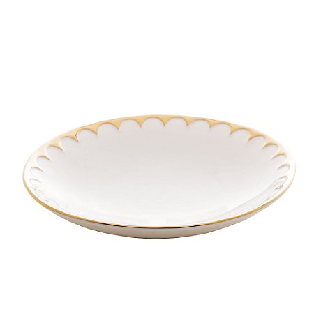 CJ 6 PRATOS FUNDOS PORCELANA EGG 22x4cm