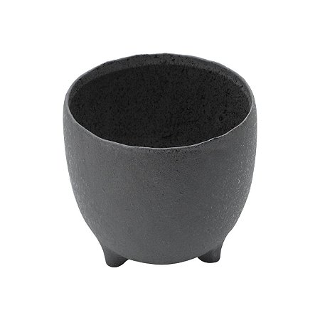 VASO DECORATIVO CERÂMICA CHUMBO 17x16cm