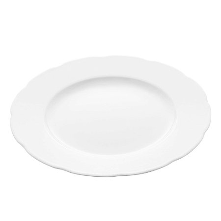 PRATO RASO PORCELANA ADANA BRANCO 27cm