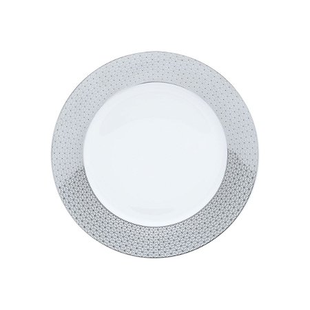 CJ 6 PC PRATO DE PORCELANA P/SOBREMESA FLORIDO WOLFF 19cm