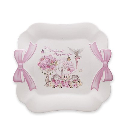 CJ 6 PRATOS PORCELANA WEDDING 21x19cm