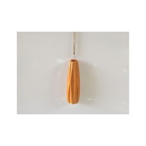 VASO DECORATIVO PORCELANA SUSPENSO LARANJA 7x6x23cm