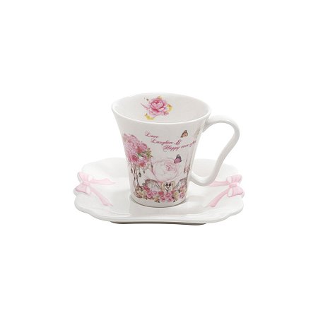 CJ 6 XÍCARAS CAFÉ PORCELANA WEDDING 100ml
