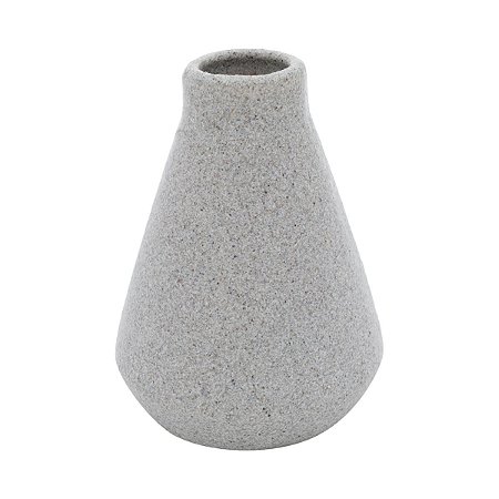 VASO DECORATIVO PORCELANA CINZA 12x17cm