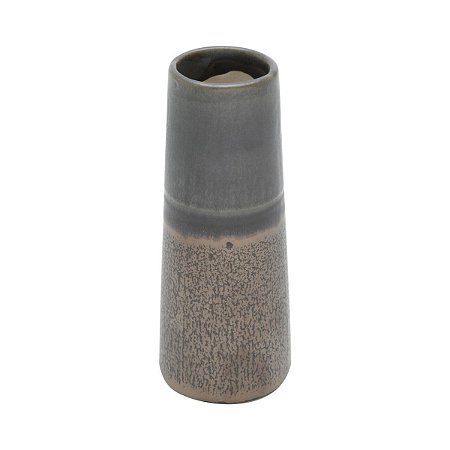 VASO DECORATIVO CERÂMICA MARROM 6x15cm