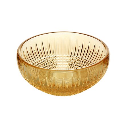 CJ 4 BOWLS CRISTAL QUEEN ÂMBAR 13x5cm