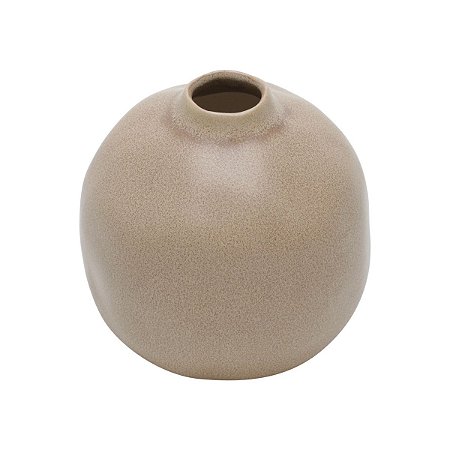 VASO DECORATIVO CERÂMICA AREIA 13x12cm