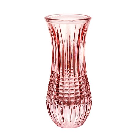 VASO CRISTAL QUEEN ROSA 6x4x15cm