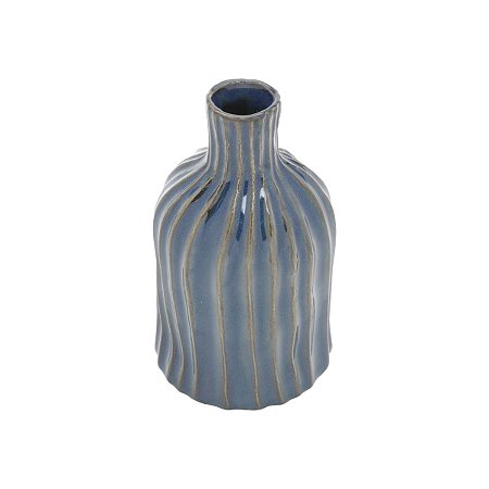 VASO DECORATIVO CERÂMICA PRETO 9x15cm