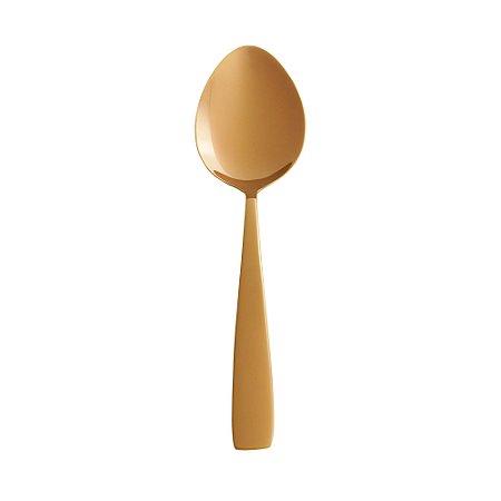 COLHER AÇO INOX P/SERVIR PISA ROSÉ GOLD
