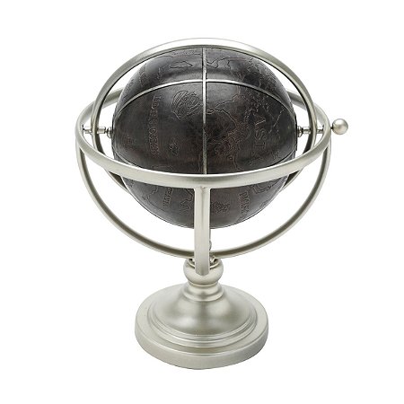 GLOBO MUNDI DECORATIVO METAL 30x28x36cm