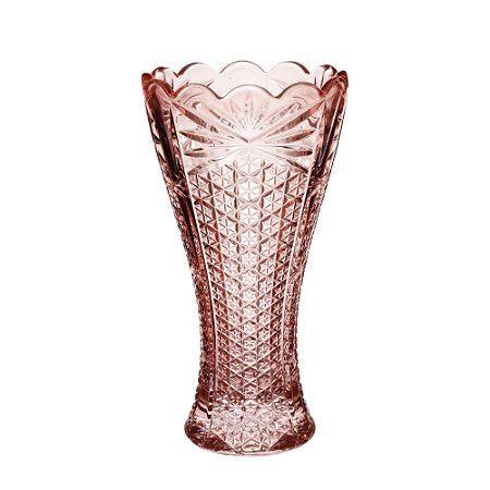 VASO CRISTAL PRINCESS ROSA 8x14cm