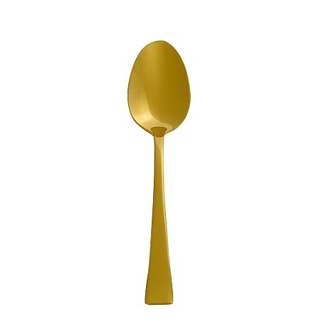 CJ 6 COLHERES AÇO INOX P/CHÁ BERNA DOURADO
