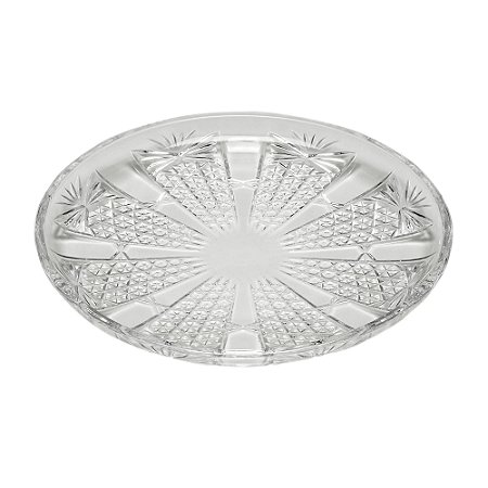 CJ 6 PRATOS CRISTAL SOBREMESA PRINCESS 20cm