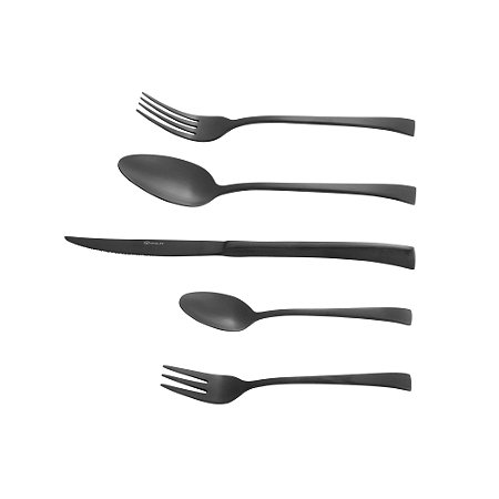 FAQUEIRO 30PC AÇO INOX BERNA PRETO