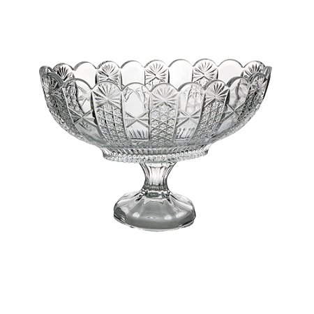 CENTRO DE MESA CRISTAL C/PÉ PRINCESS 29x20cm