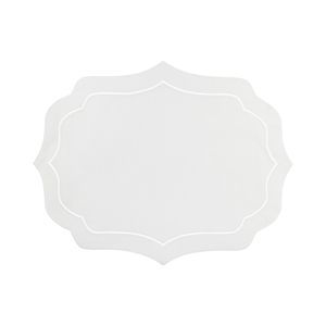 JOGO AMERICANO 2PC ALGODÃO BORDADO BRANCO/BEGE 37x47cm