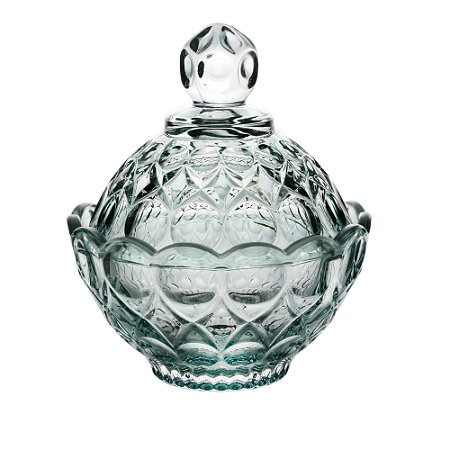 POTICHE DECORATIVO CRISTAL ANGEL VERDE 11x11cm