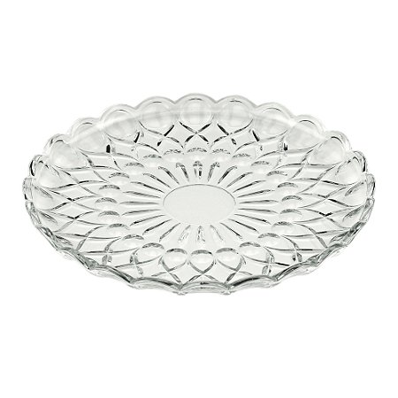 CJ 6 PRATOS CRISTAL SOBREMESA ANGEL 20cm