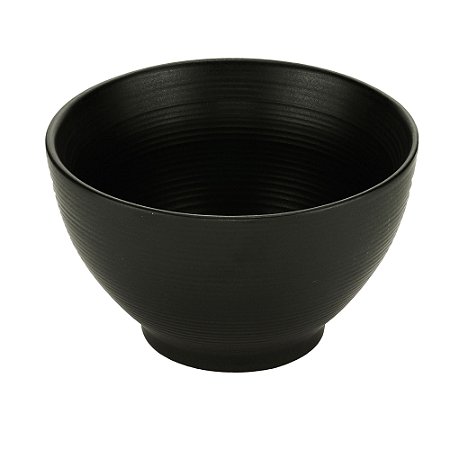 CJ 2 BOWLS PORCELANA PRETO 13cm 620ml