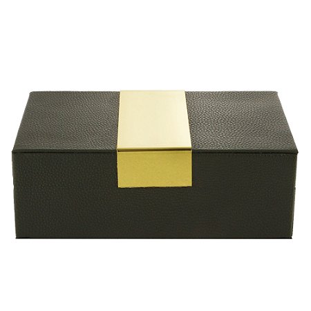 CAIXA DECORATIVA VERDE 23x15x8cm