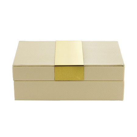 CAIXA DECORATIVA OFF WHITE 21x19x9cm