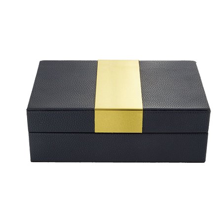 CAIXA DECORATIVA AZUL 21x19x9cm