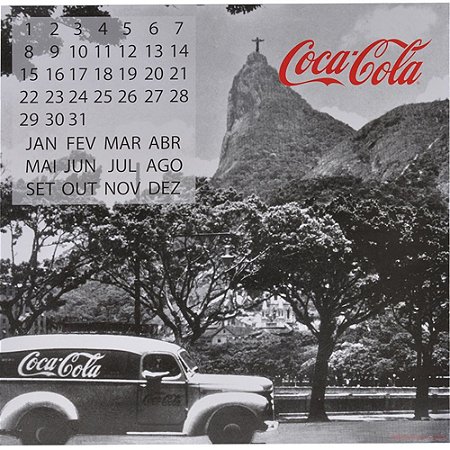CALENDARIO COCA COLA MDF MAGNETICO LANDSCAPE RIO DE JANEIRO