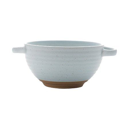 CJ 2 BOWLS CERÂMICA C/ALÇA ROMANCE VERDE 7x12cm 460ml