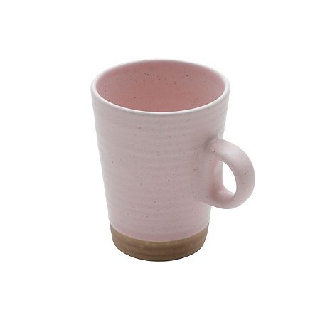 CJ 6 XÍCARAS CERÂMICA P/CAFÉ C/SUPORTE ROMANCE 120ml