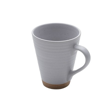 CANECA CERÂMICA ROMANCE CINZA 10x8cm 300ml