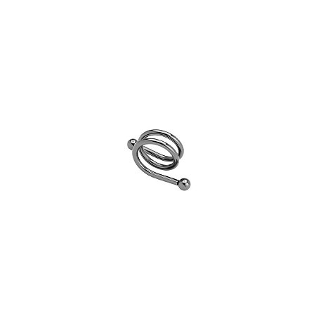 CJ 6 ANÉIS DE AÇO P/GUARDANAPOS ESPIRAL BLACK 4X4cm