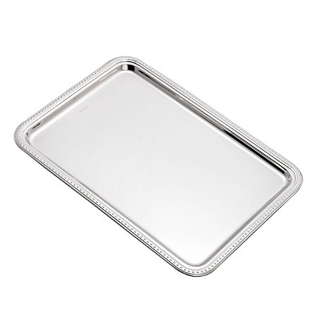 BANDEJA DE PRATA PÉROLA 22X18CM