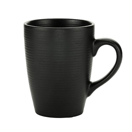 CANECA PORCELANA PRETO