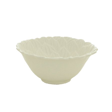 BOWL PORCELANA DAISY BRANCO 14x6cm