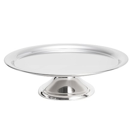 PRATO P/BOLO DE PRATA ELEGANCE 19CM