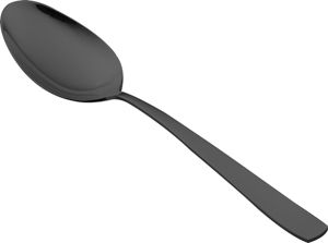 CJ 12 COLHERES DE AÇO INOX P/SOBREMESA PVD BLACK PISA