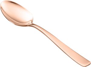 CJ 12 COLHERES DE AÇO INOX P/CAFÉ PVD ROSÉ GOLD PISA