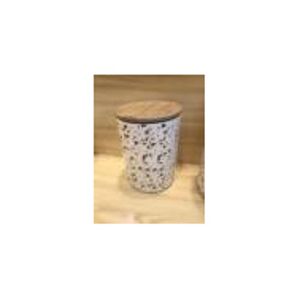 POTICHE DECORATIVO PORCELANA BRANCO 12x15cm